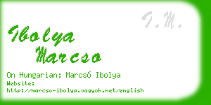 ibolya marcso business card